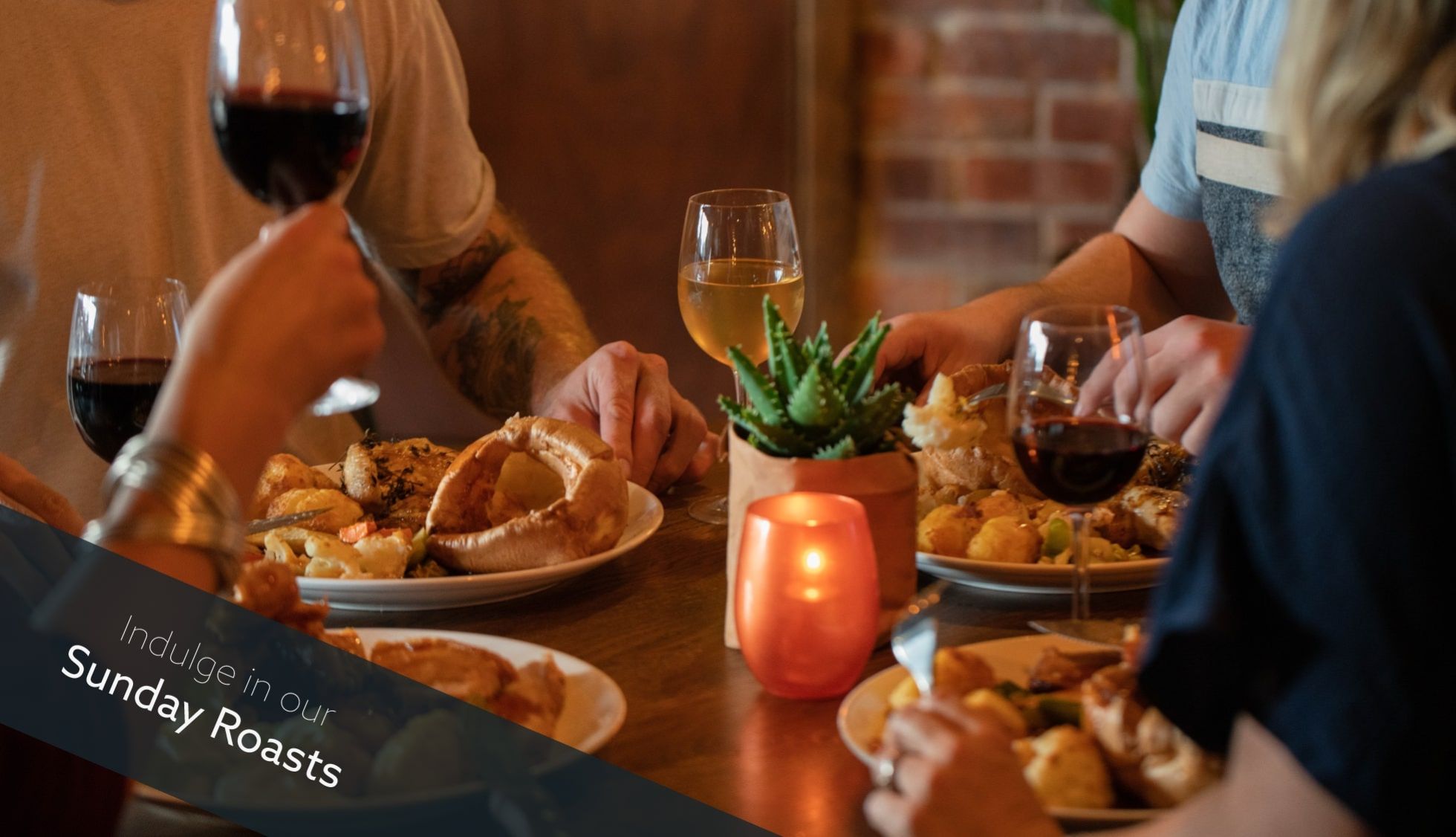 Traditional Sunday roast at The White Hart Overton