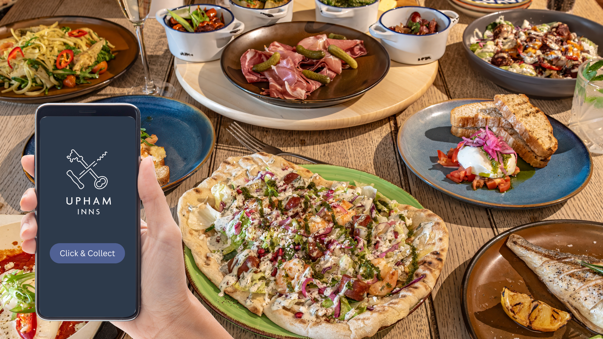 Click & Collect to pick up our food for takeaway anywhere in Overton, near Basingstoke